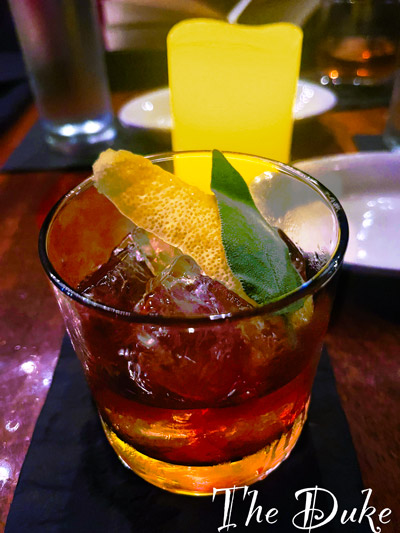 The Duke Cocktail at Skull's Rainbow Room on Printers Alley